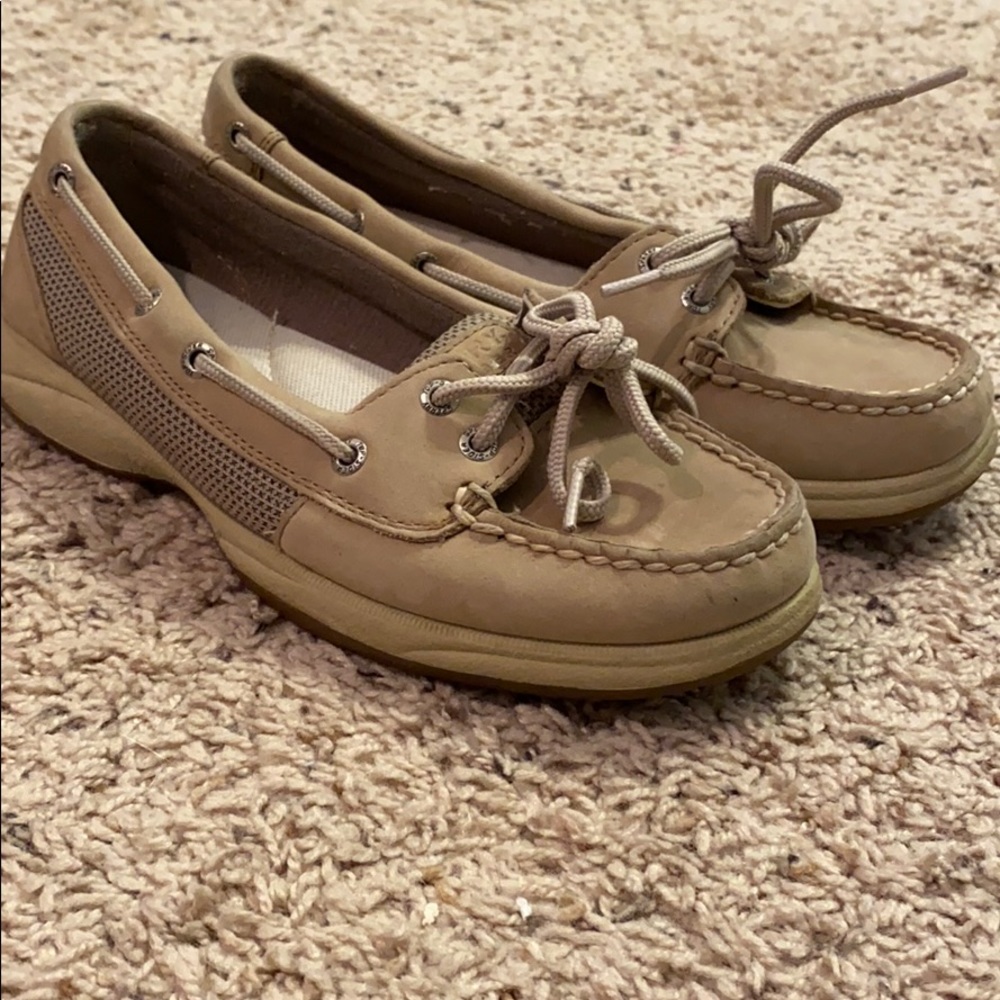 Sperry Boatshoes size 7 Tan Leather